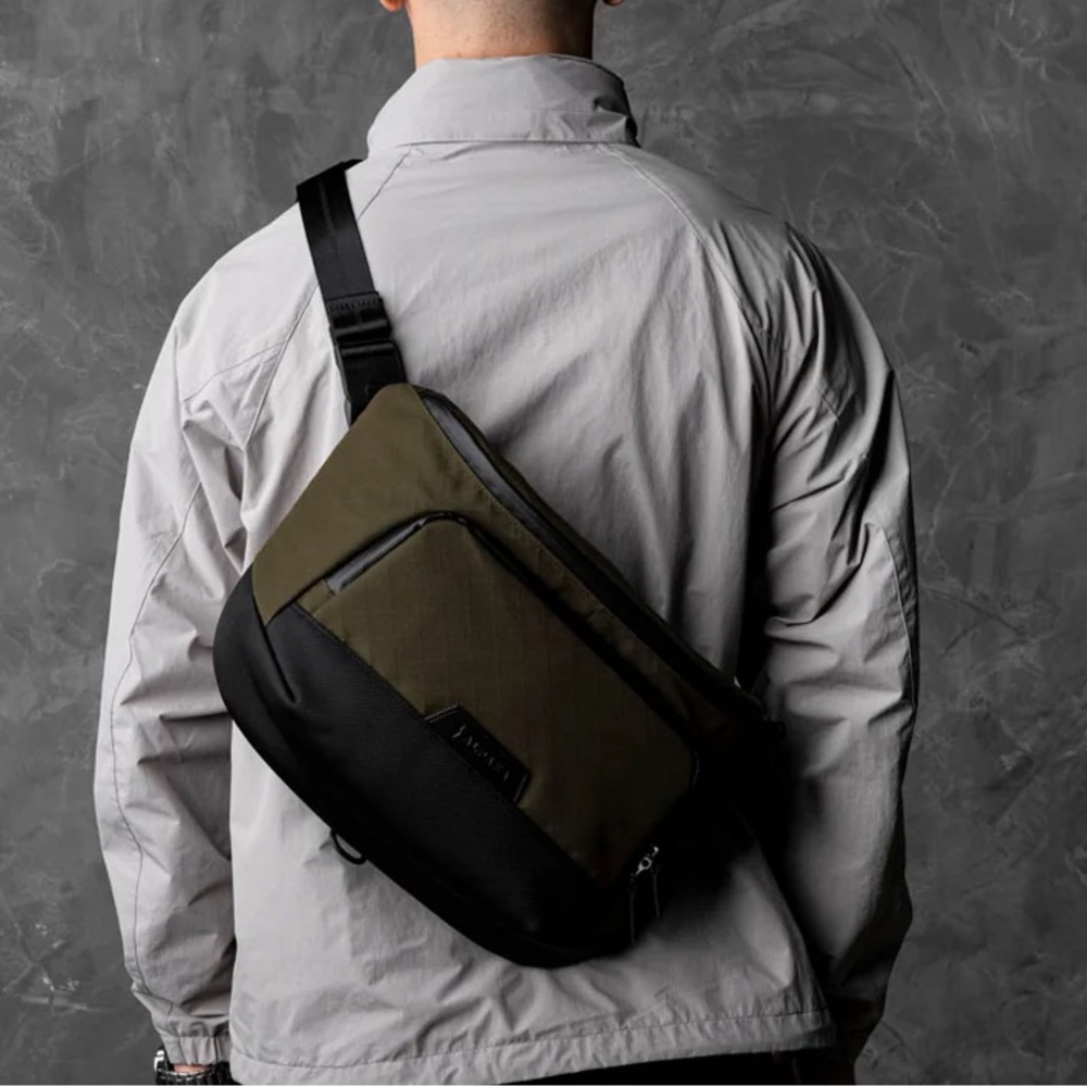 ALPAKA Bravo Sling Max V2 | Army Green Axogrid 300D w/Blood Orange Interior NWT* - Picture 8 of 16
